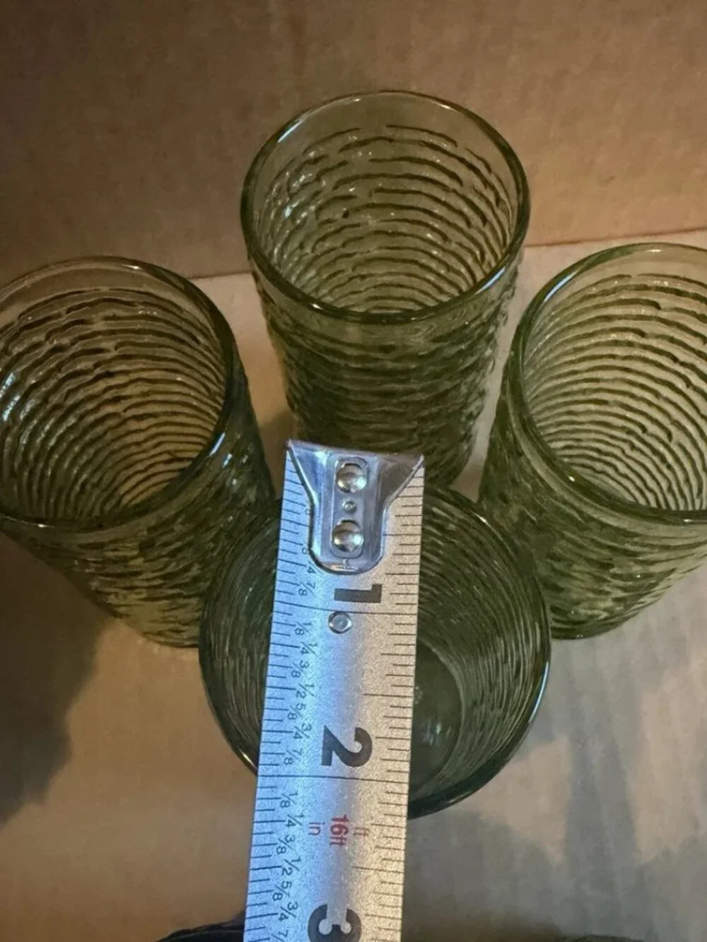 VTG Anchor Hocking Soreno 20pc Luncheon Set - Avocado Green